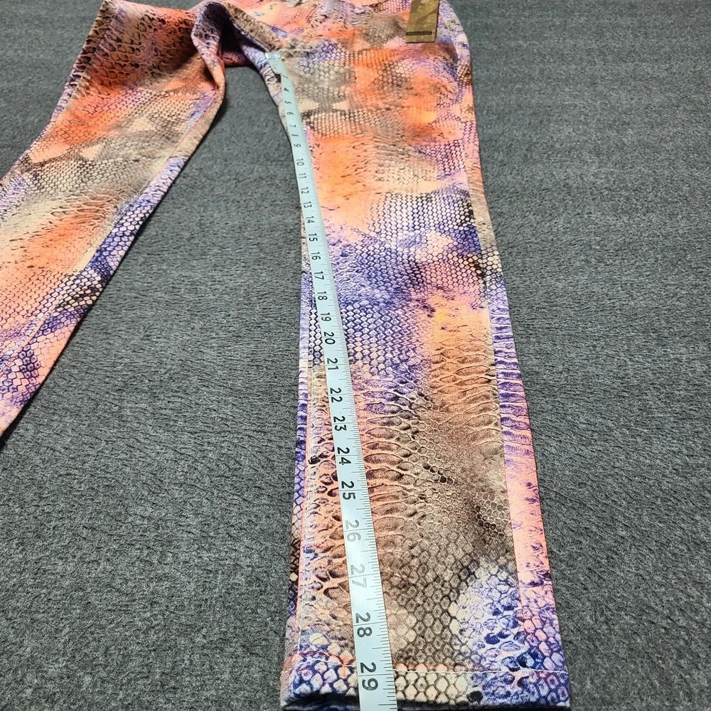 Aphrodite Snake Print High Rise Skinny Jeans Women Size‎ 3 26 Multi Color